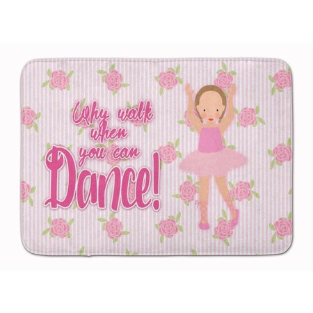 Carolines Treasures Ballet Brown Short Hair Machine Washable Memory Foam Mat BB5385RUG